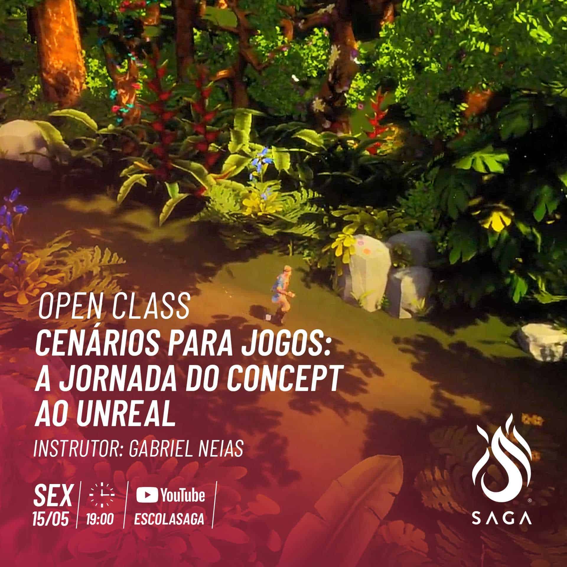 SAGA oferece aula aberta sobre desenvolvimento de cenário para games nesta sexta-feira, às 19h 6