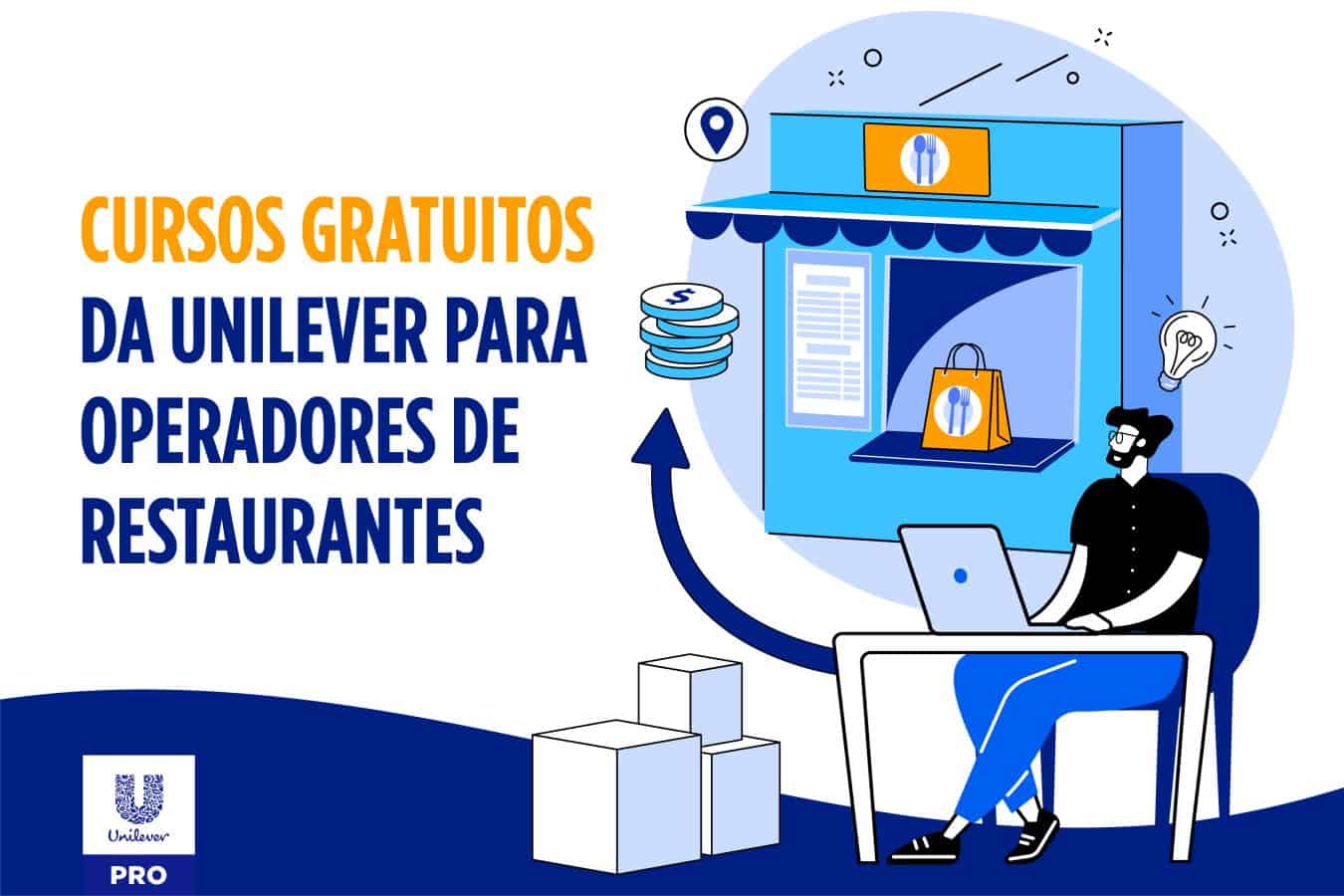 Plataforma da Unilever oferece cursos gratuitos para operadores de restaurantes se adaptarem ao delivery