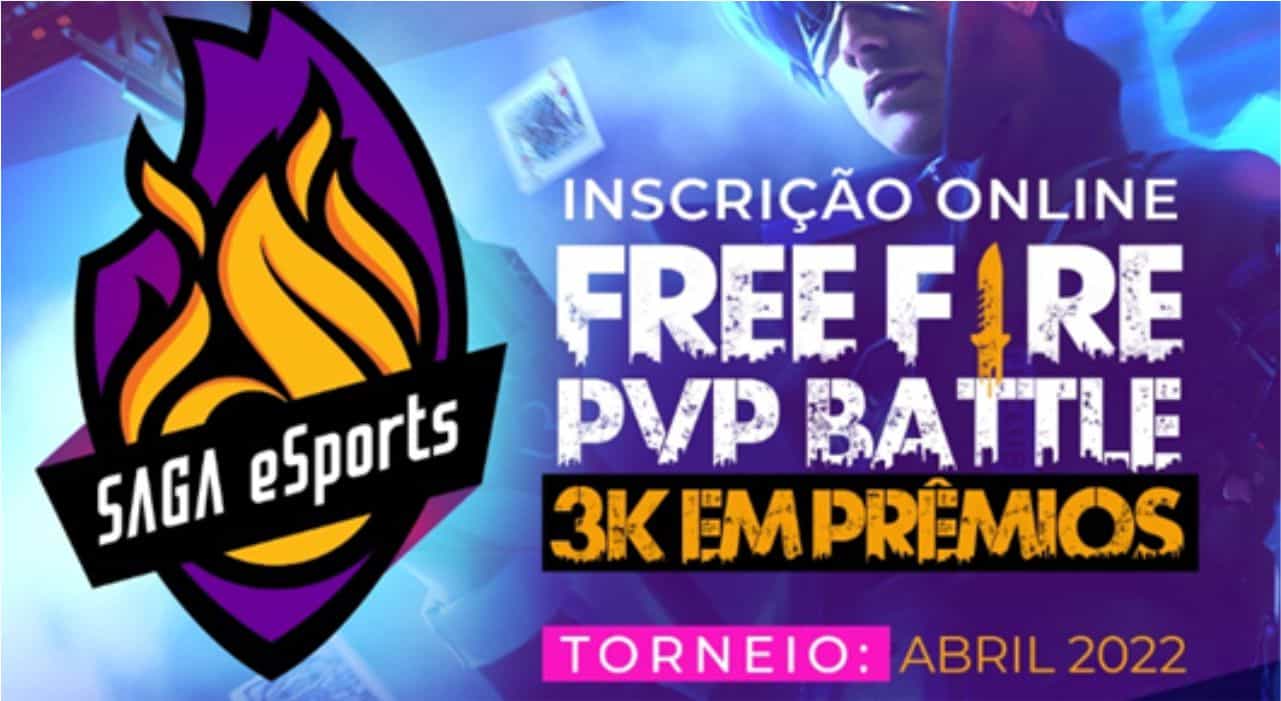 SAGA anuncia torneio de Free Fire com premiação de R$3 mil