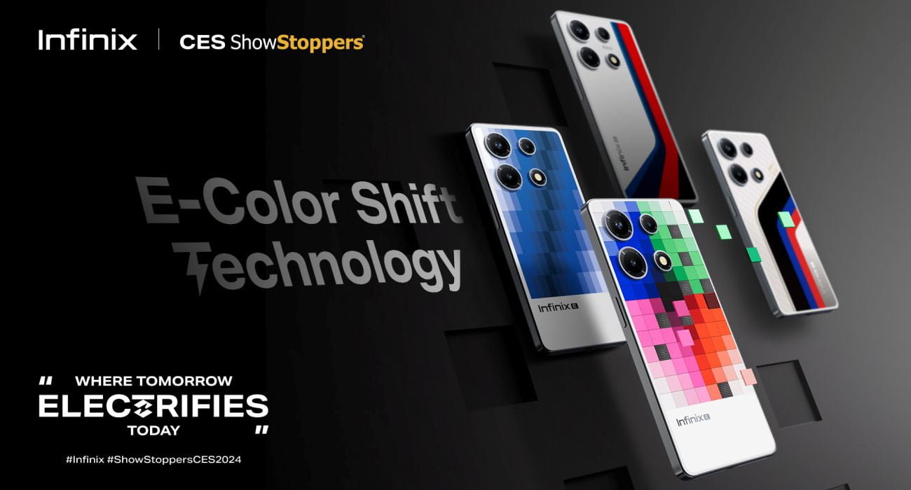 Infinix revela na CES 2024 a E-Color Shift, uma tecnologia que revoluciona a transformação interativa das cores de smartphones 7