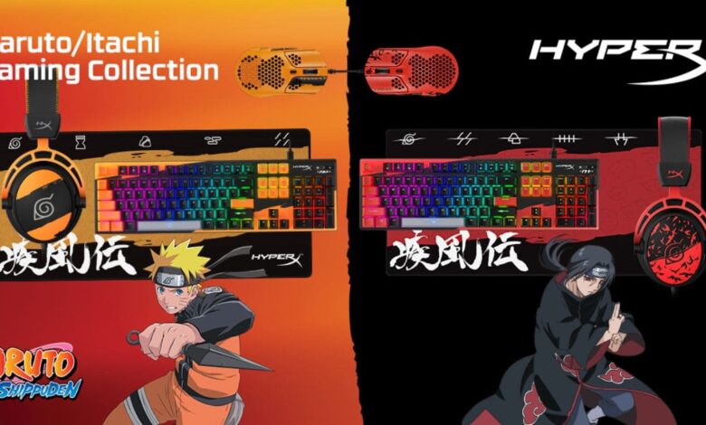 Coleção HyperX x Naruto, edição limitada de produtos em colaboração com Naruto Shippuden